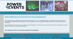 Desktop Screenshot of power4events.de