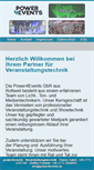 Mobile Screenshot of power4events.de